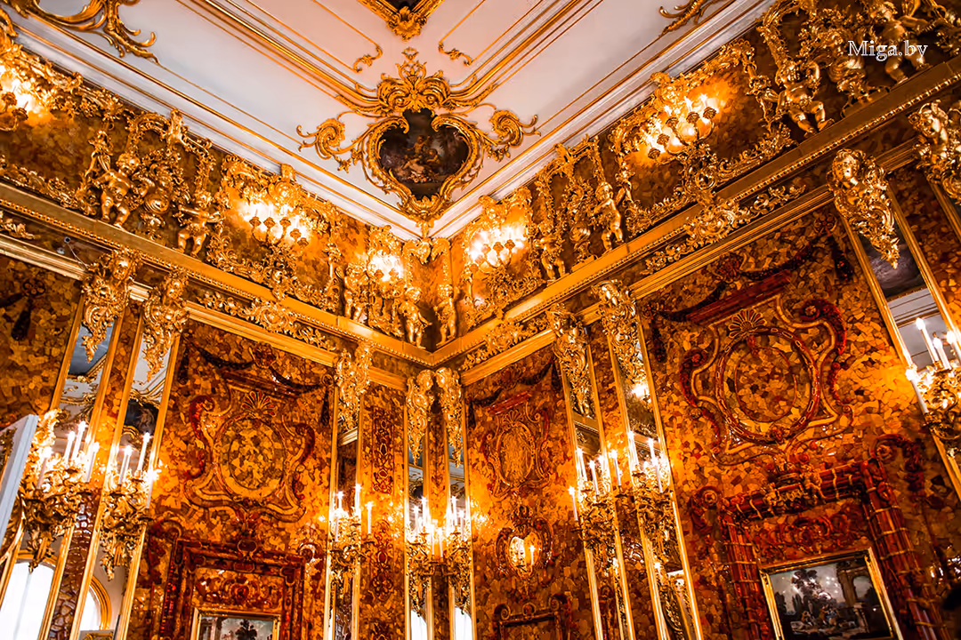 Екатерининский дворец Янтарная комната